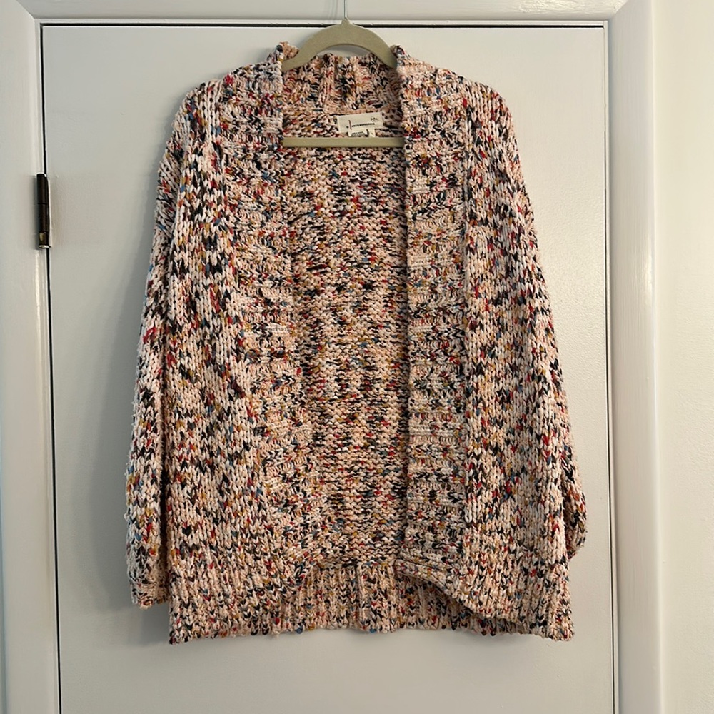 Anthropologie Multi- colored knit cardigan